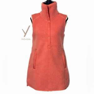 VIBRANT RARE NWOT! INDYEVA Pecora Coral Tunic Vest Size X Small